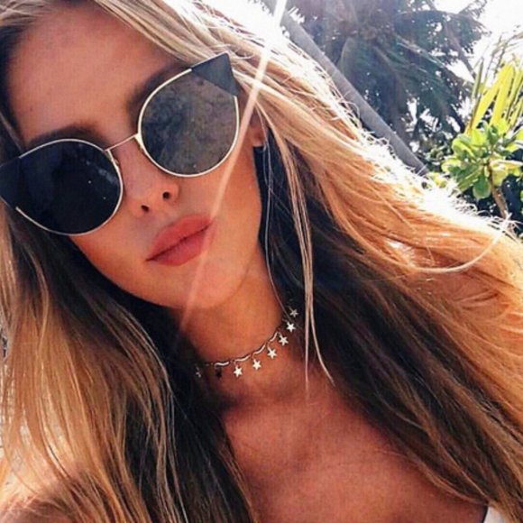 Trendy “Star Spangled” Minimal Choker BohoNecklace - Picture 8 of 9